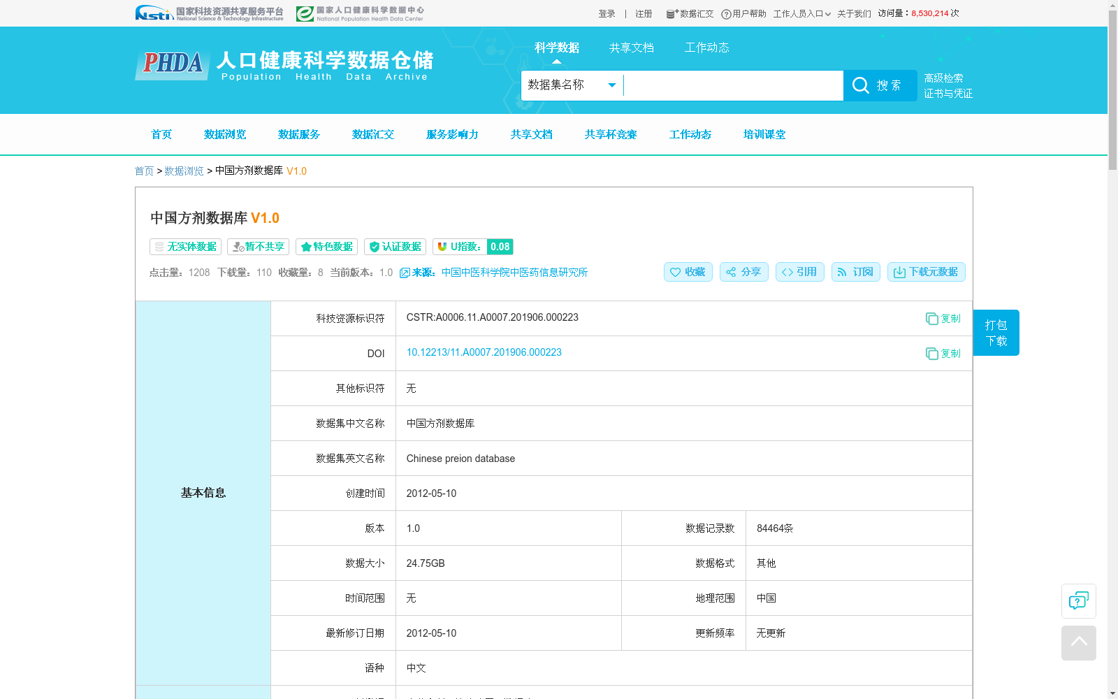 中国方剂数据库 数据集图片
