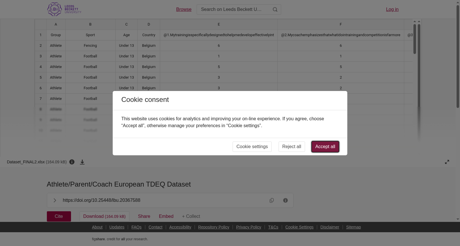 Athlete/Parent/Coach European TDEQ Dataset 数据集图片