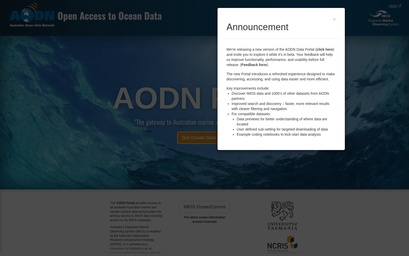 AODN Portal 数据集图片