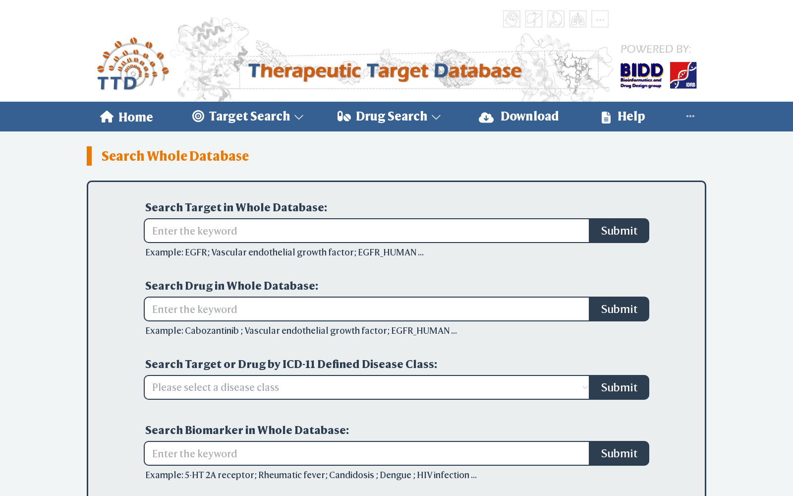 Therapeutic Target Database 数据集图片