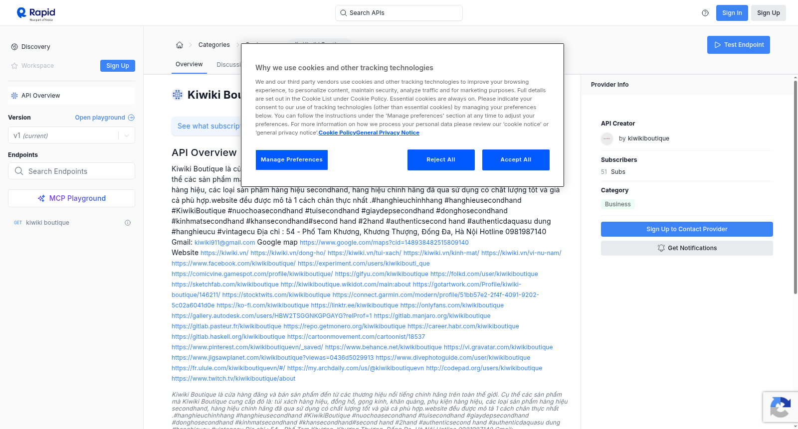 Kiwiki Boutique 数据集图片