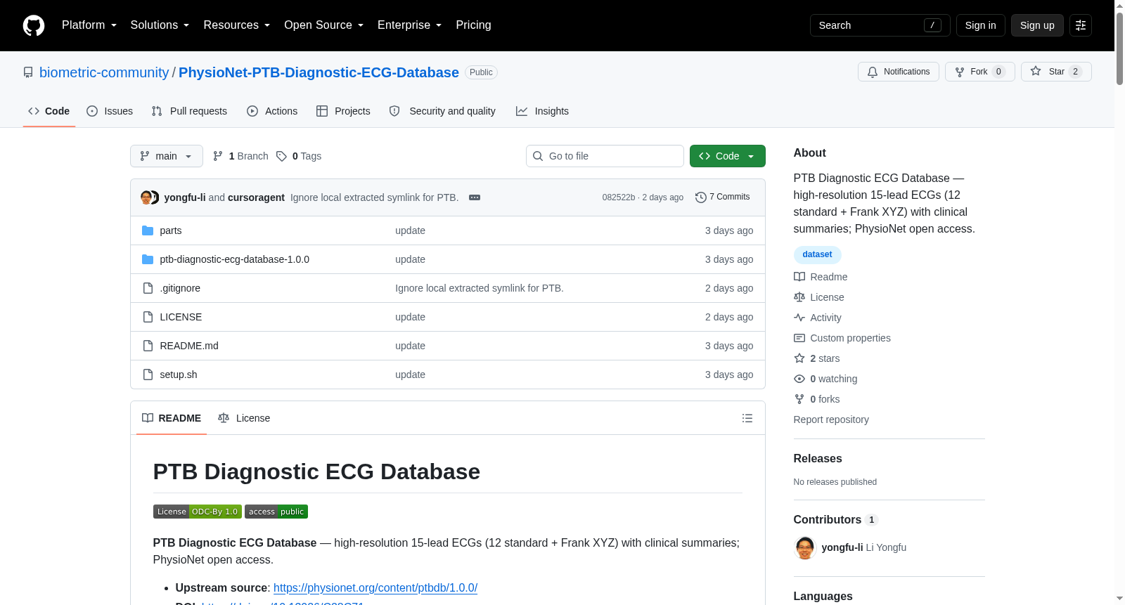 PhysioNet-PTB-Diagnostic-ECG-Database 数据集图片