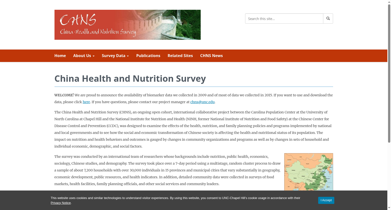 China Health and Nutrition Survey (CHNS) 数据集图片