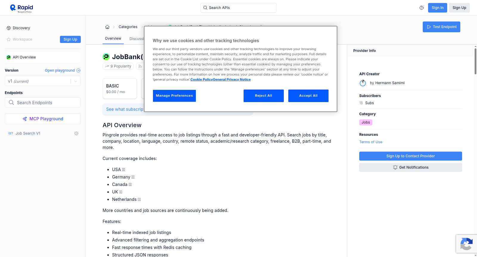 JobBank(real-time Linkedin, Indeed, Glassdoor,...) 数据集图片