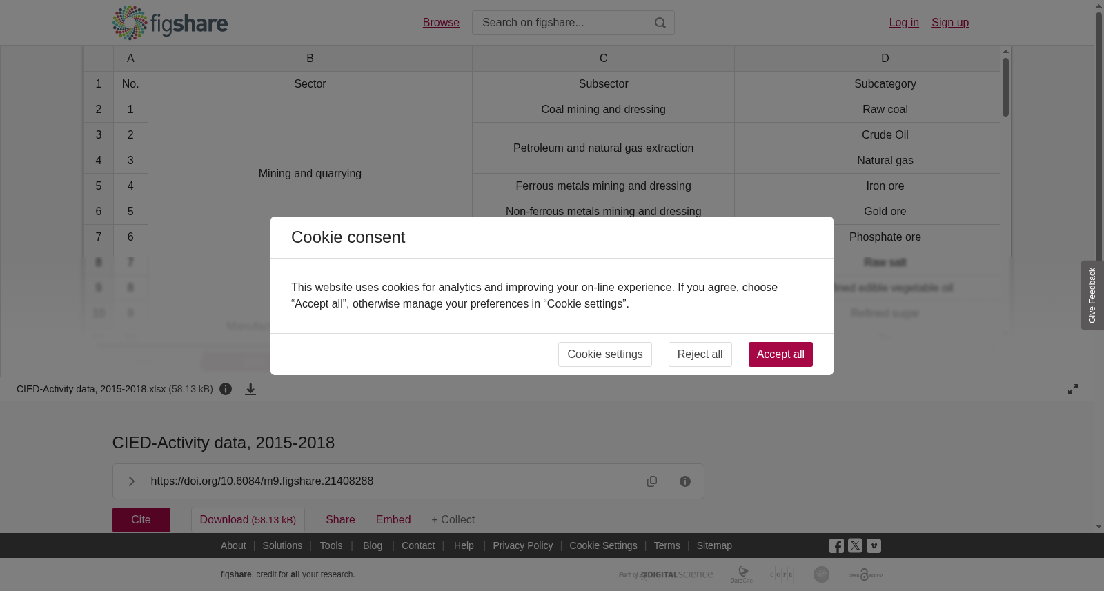 CIED-Activity data, 2015-2018 数据集图片