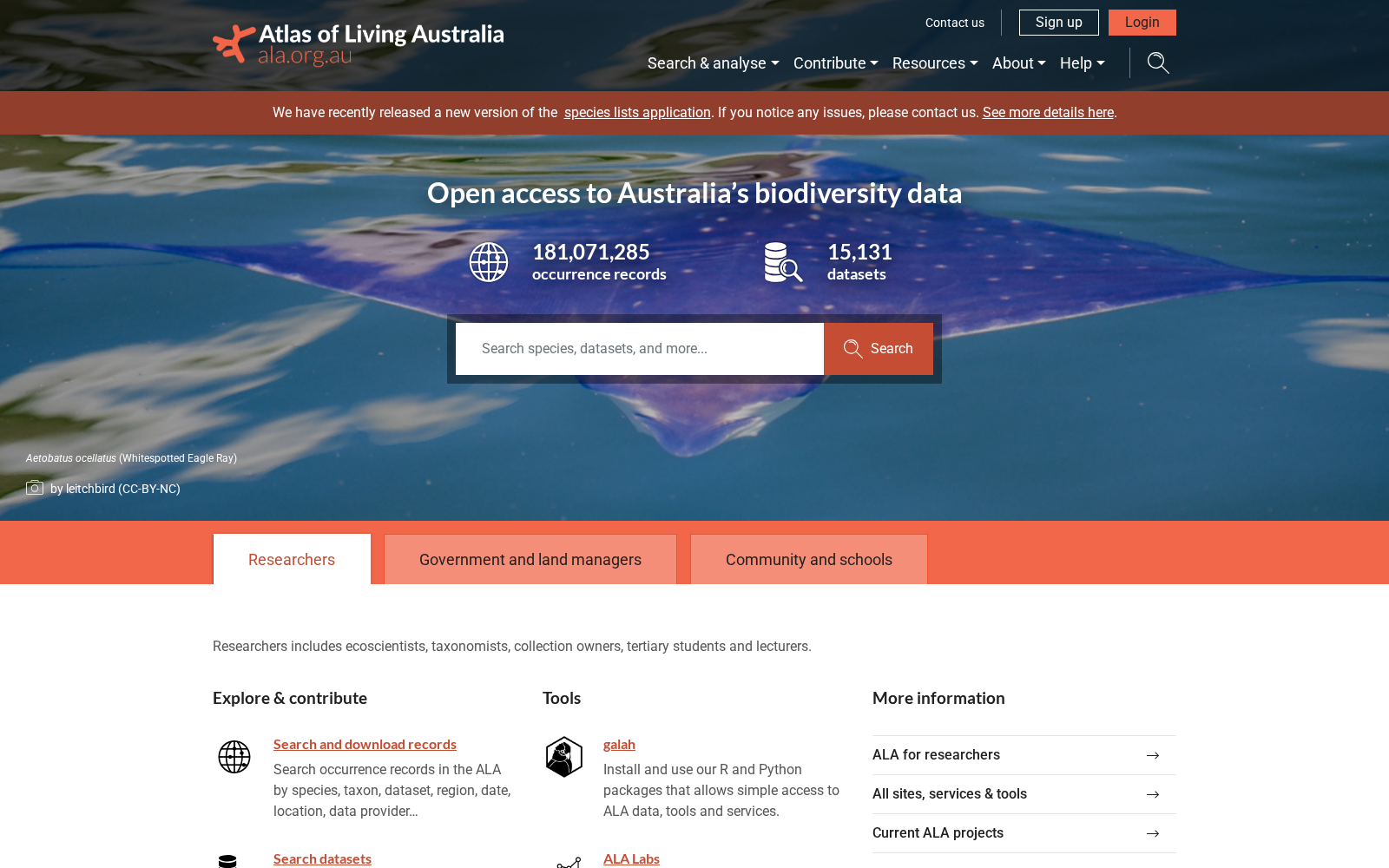 Atlas of Living Australia 数据集图片