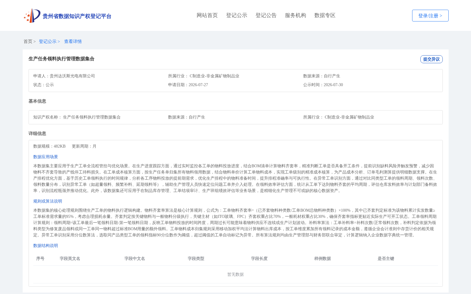 生产任务领料执行管理数据集合 数据集图片