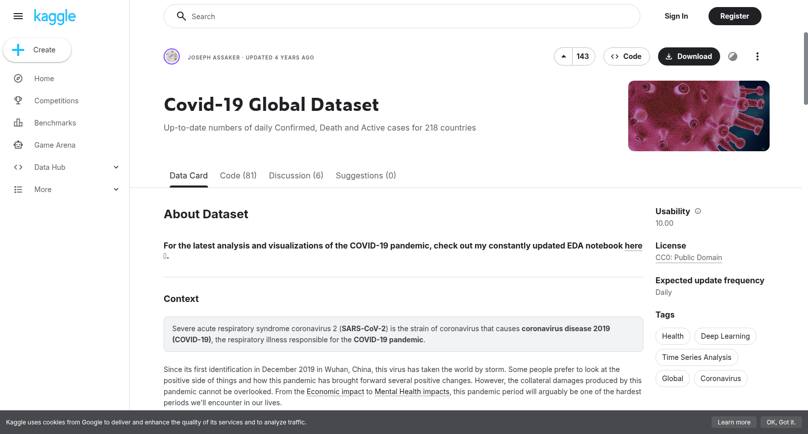 Covid-19 Global Dataset 数据集图片