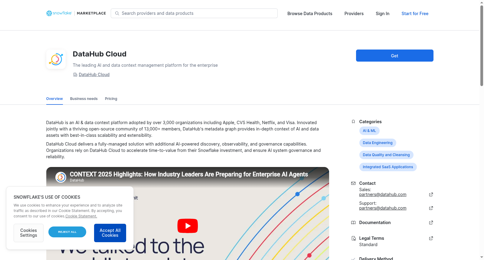 DataHub Cloud 数据集图片
