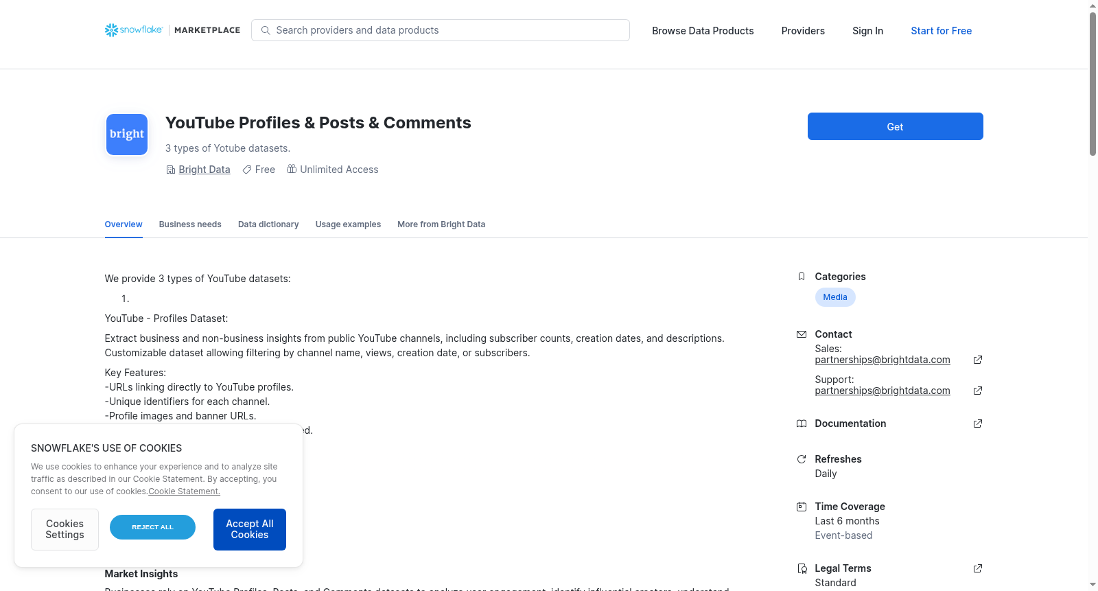 YouTube Profiles & Posts & Comments 数据集图片
