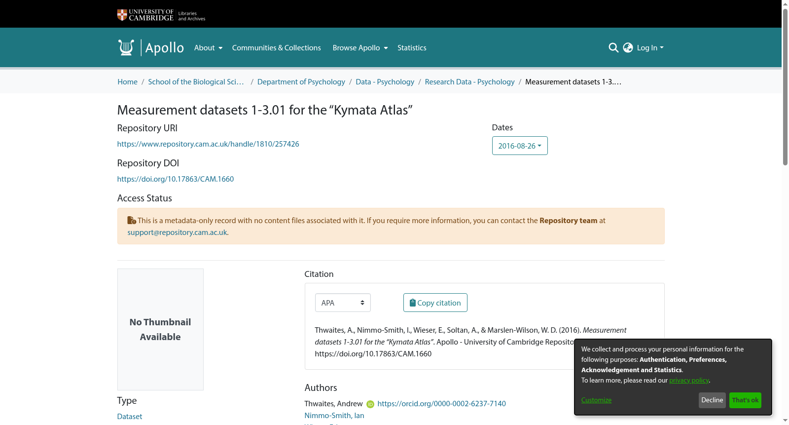Measurement datasets 1-3.01 for the “Kymata Atlas” 数据集图片