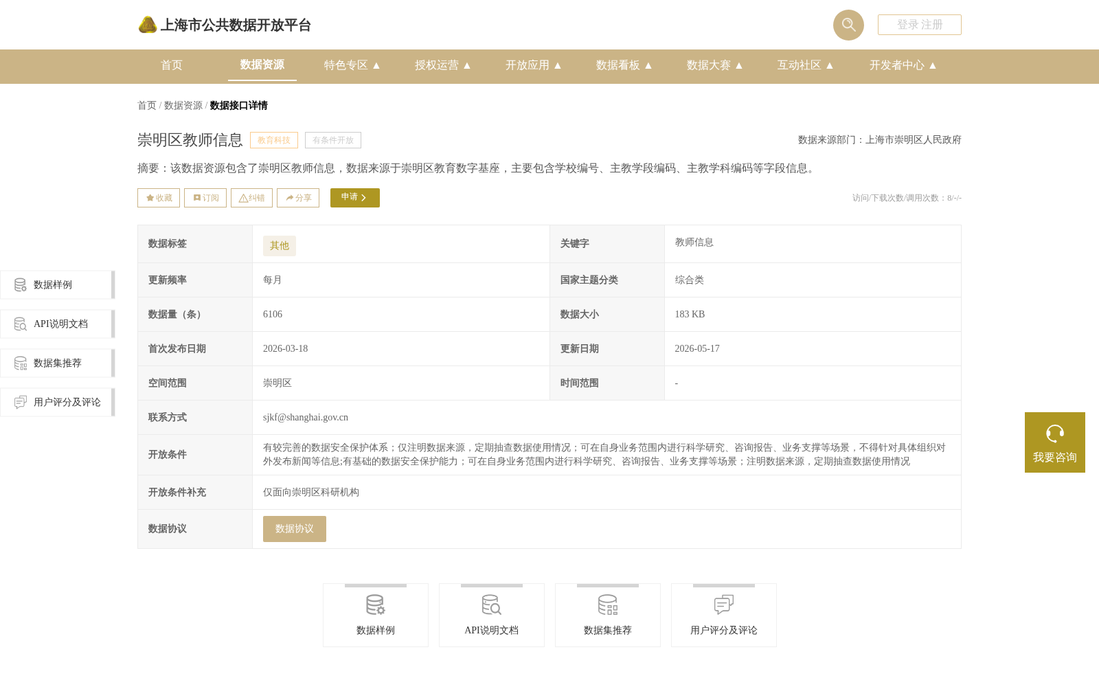 崇明区教师信息 数据集图片