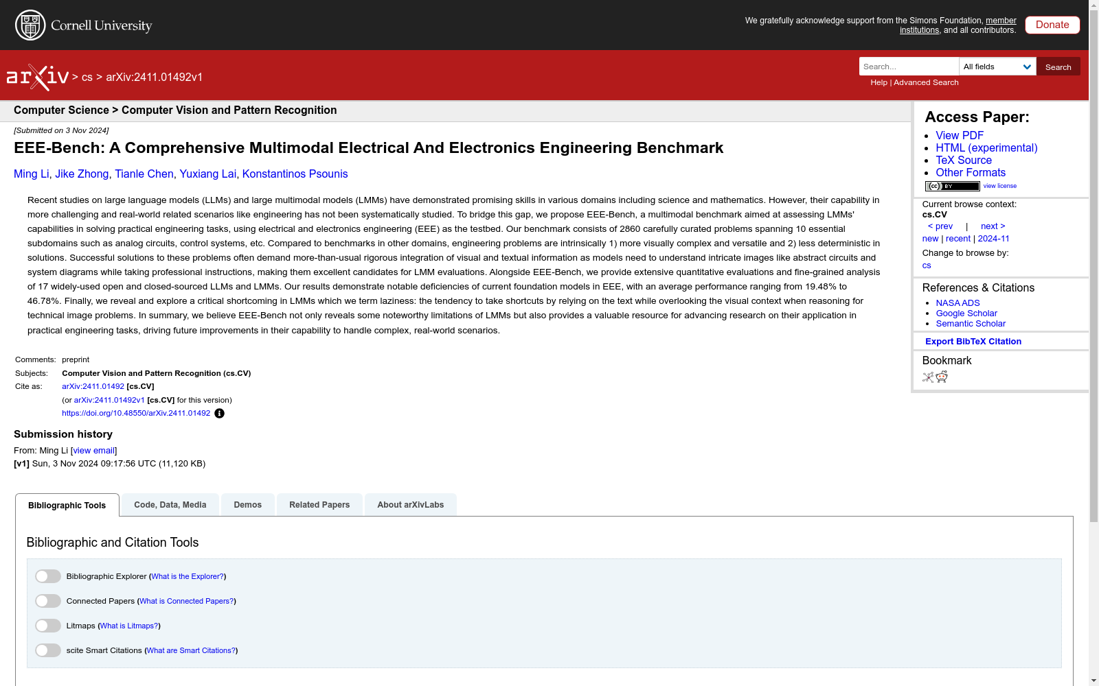 EEE-Bench|电气与电子工程数据集|模型评估数据集
