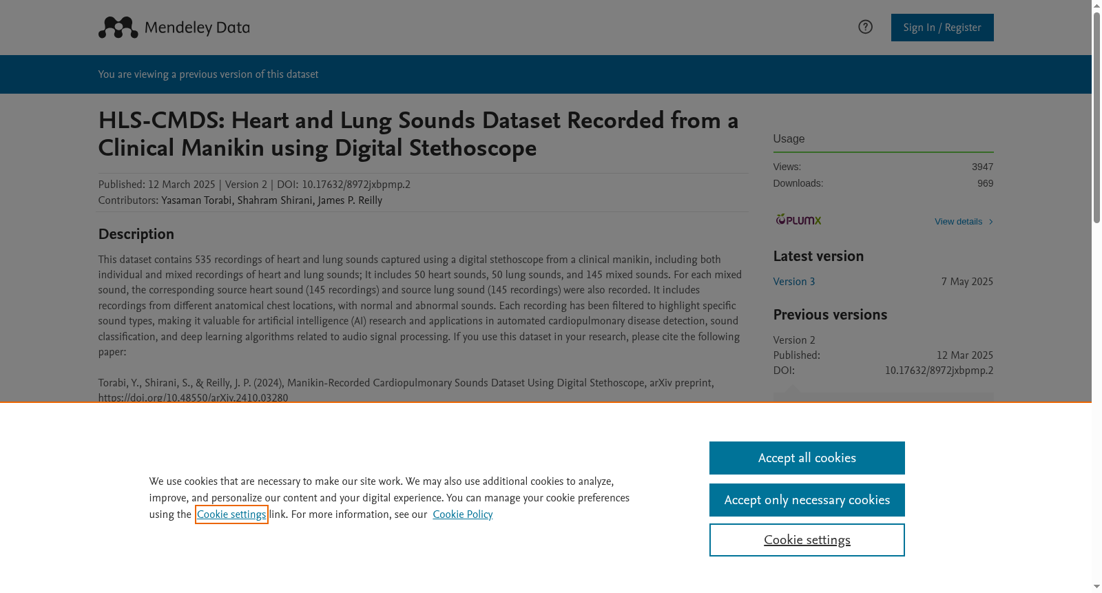 HLS-CMDS: Heart and Lung Sounds Dataset Recorded from a Clinical Manikin using Digital Stethoscope 数据集图片