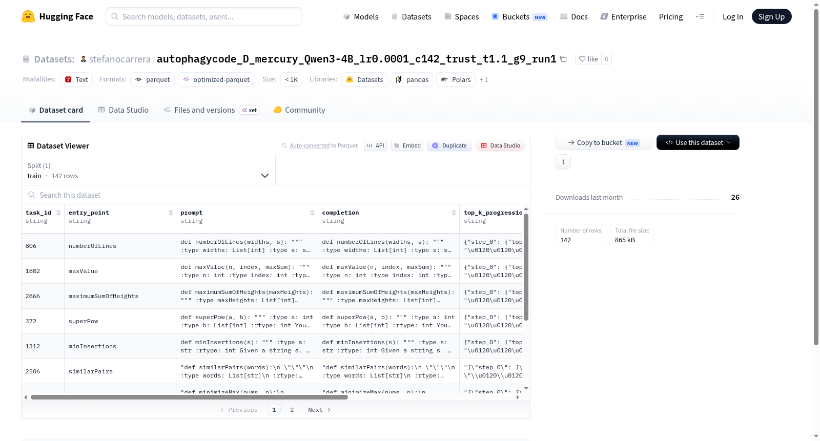 stefanocarrera/autophagycode_D_mercury_Qwen3-4B_lr0.0001_c142_trust_t1.1_g9_run1 数据集图片