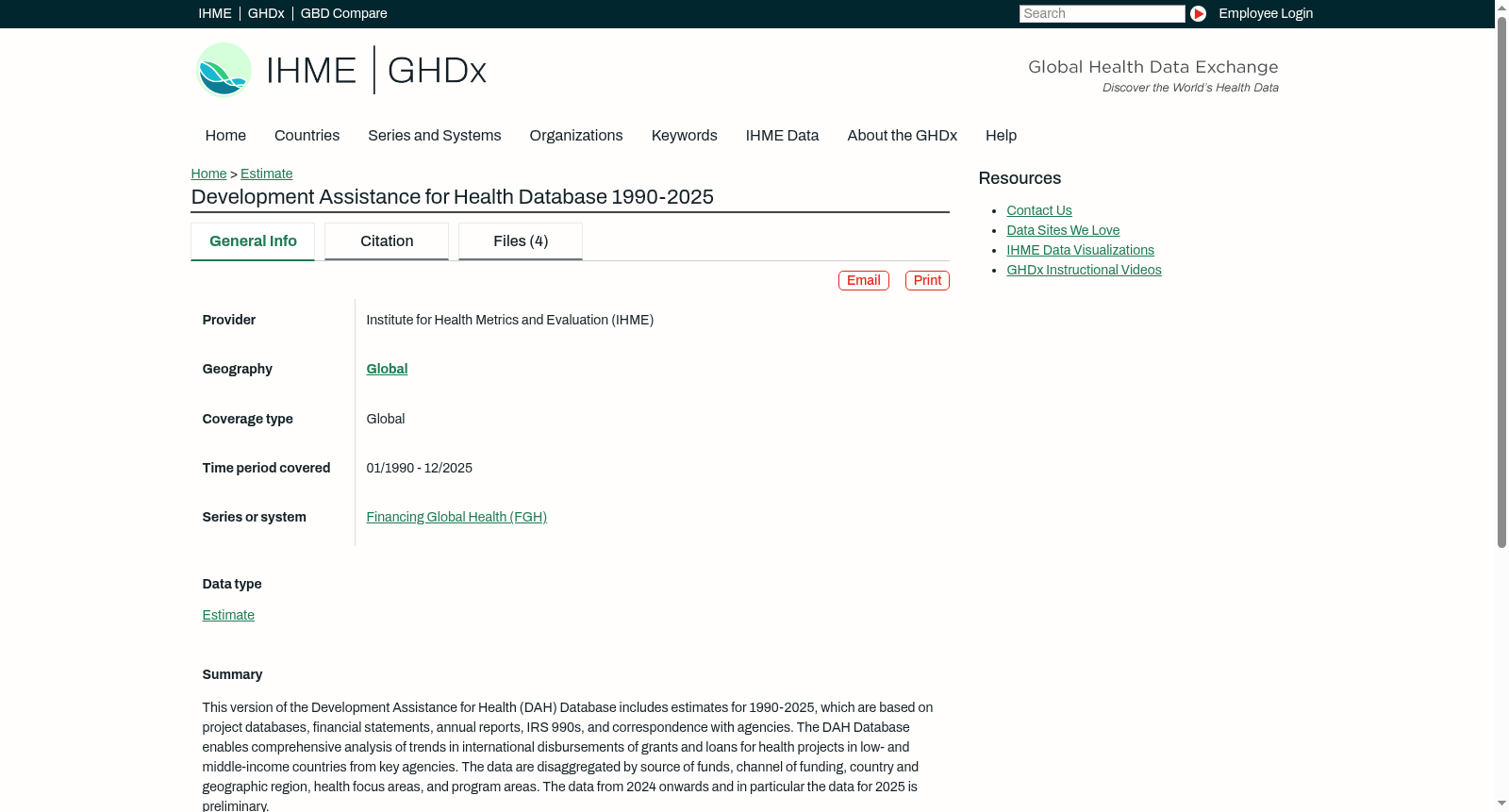Development Assistance for Health Database 1990-2025 数据集图片