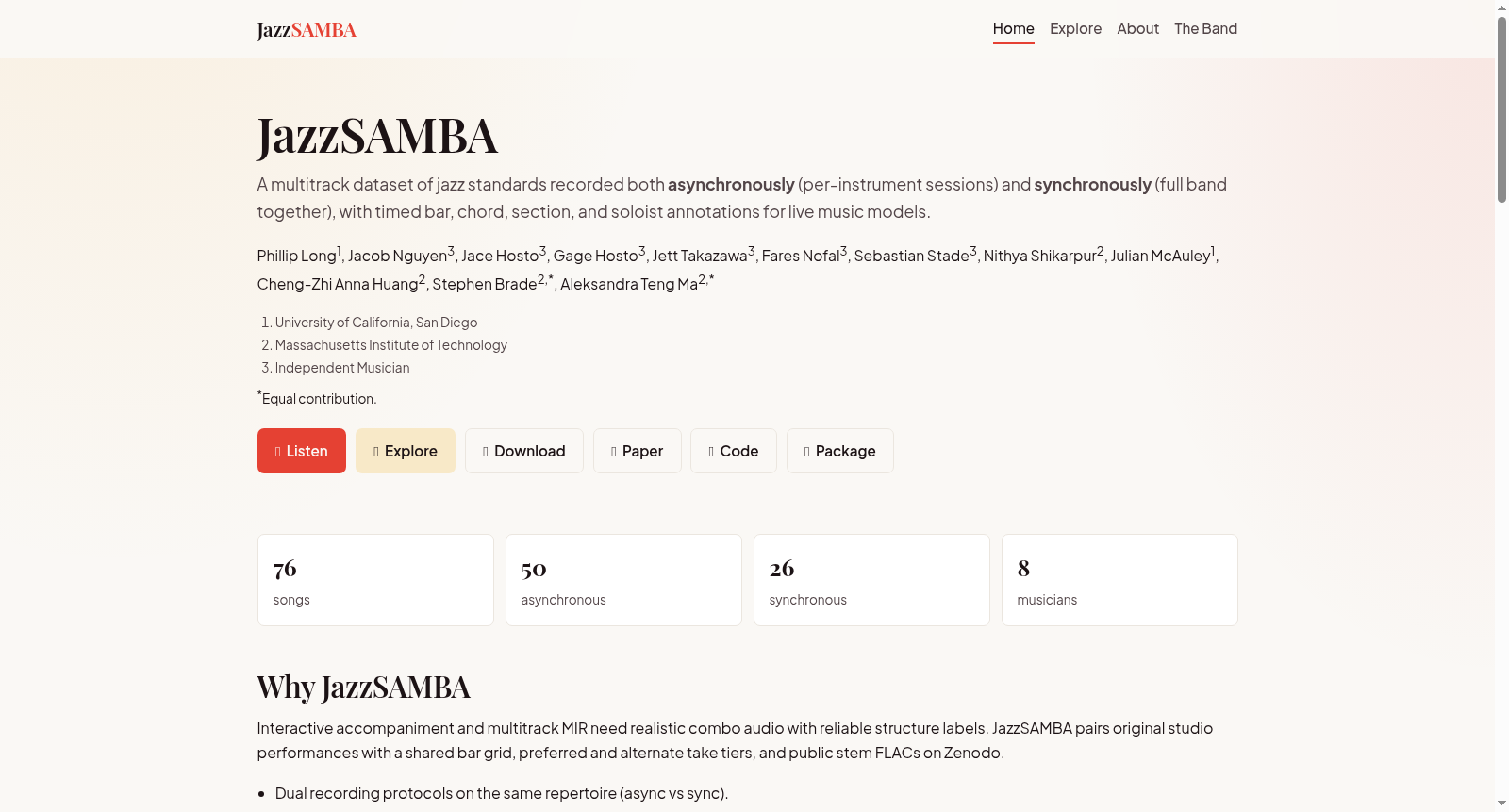 JazzSAMBA 数据集图片
