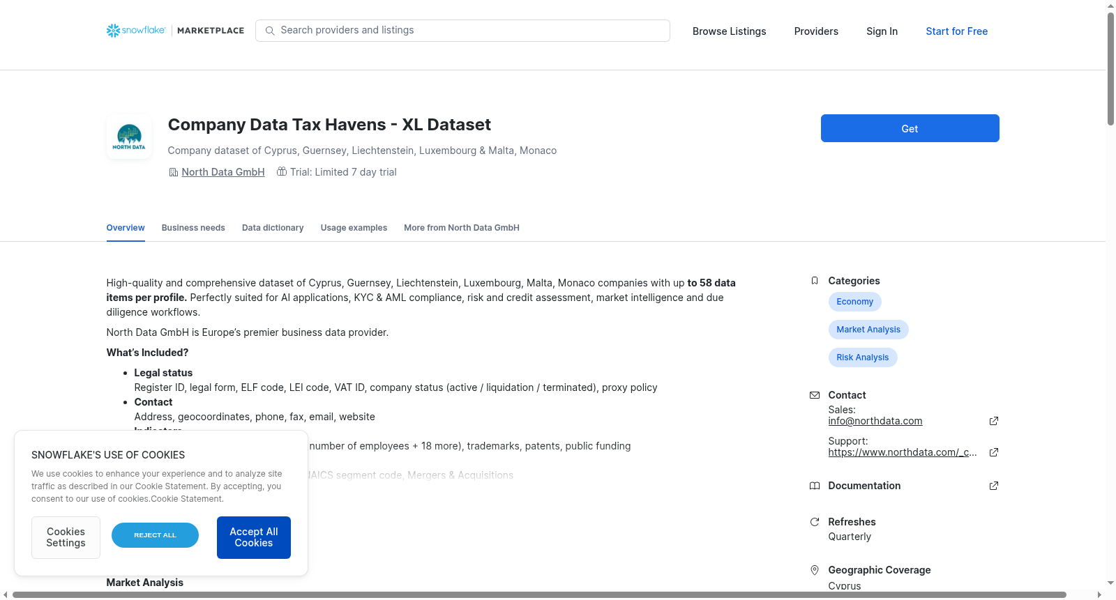 Company Data Tax Havens - XL Dataset 数据集图片