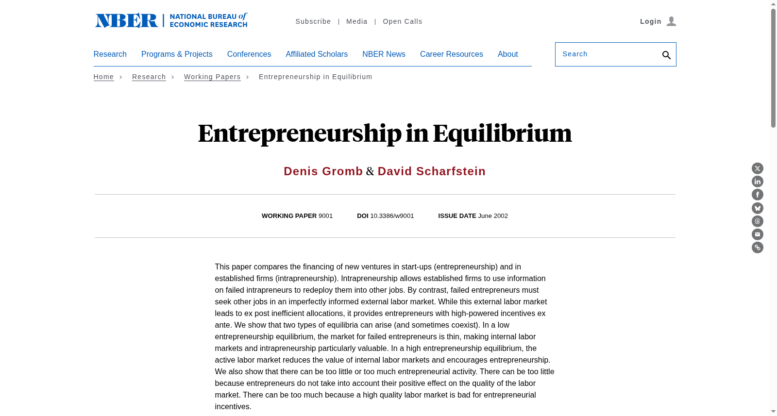 Entrepreneurship in Equilibrium 数据集图片