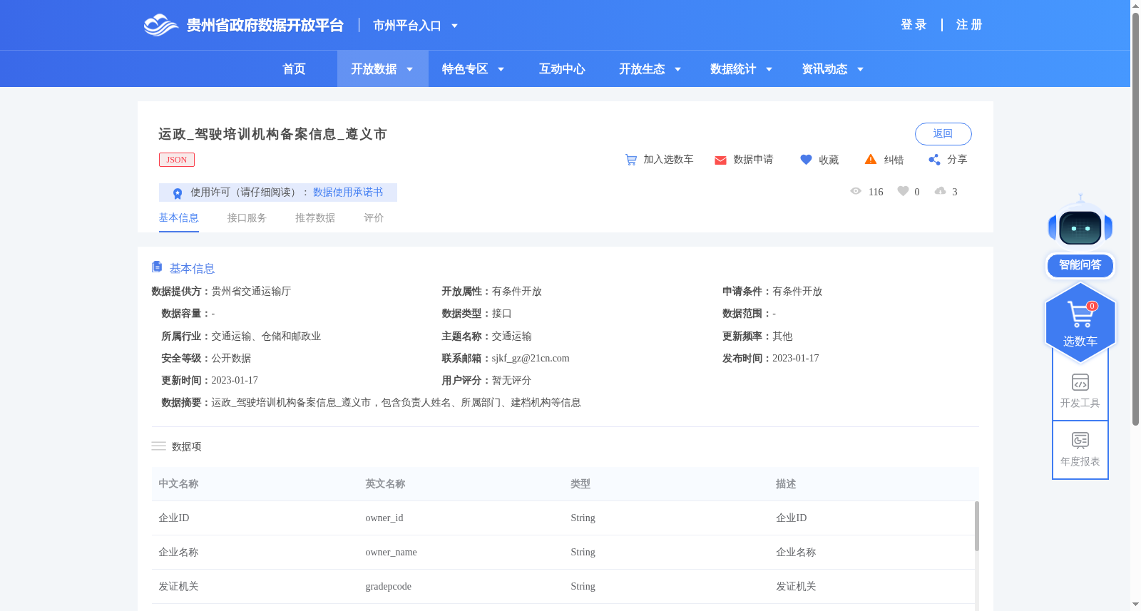 运政_驾驶培训机构备案信息_遵义市 数据集图片