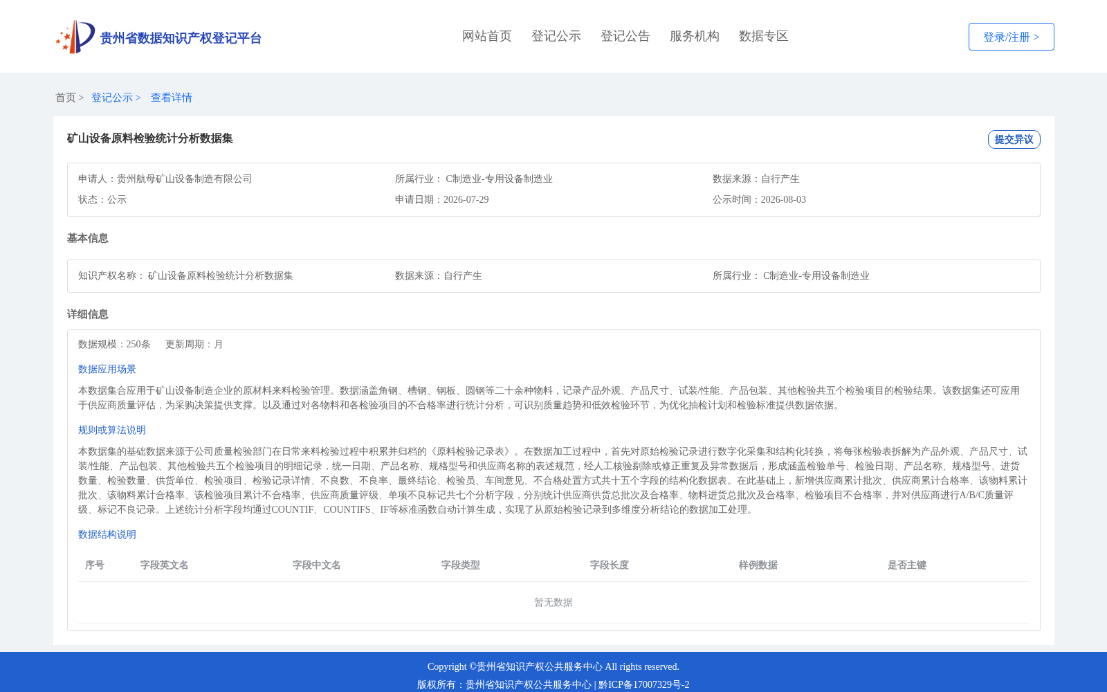 矿山设备原料检验统计分析数据集 数据集图片