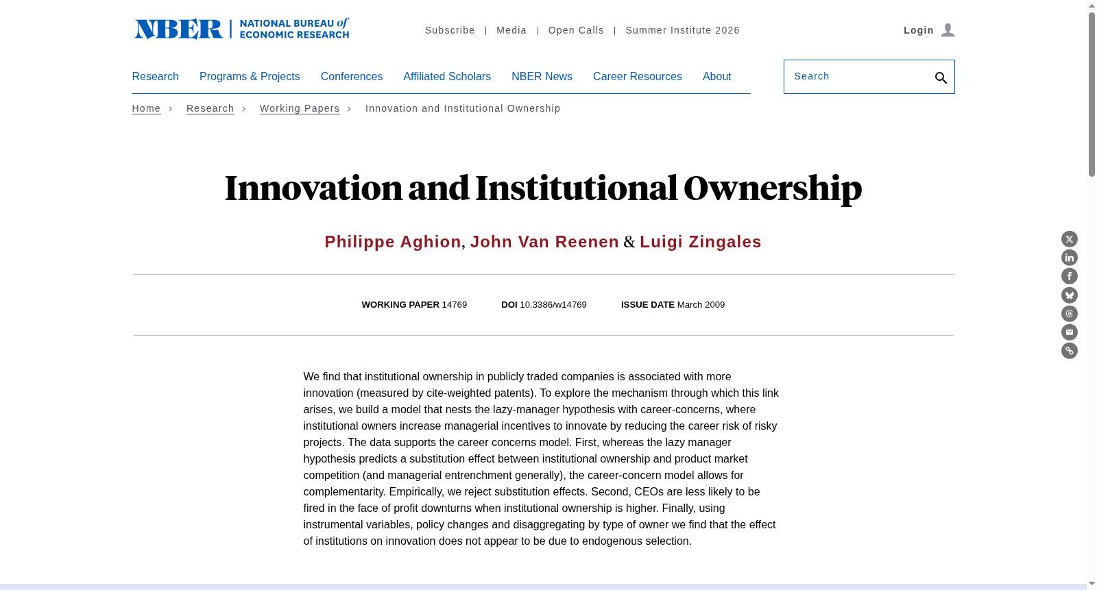 Innovation and Institutional Ownership 数据集图片