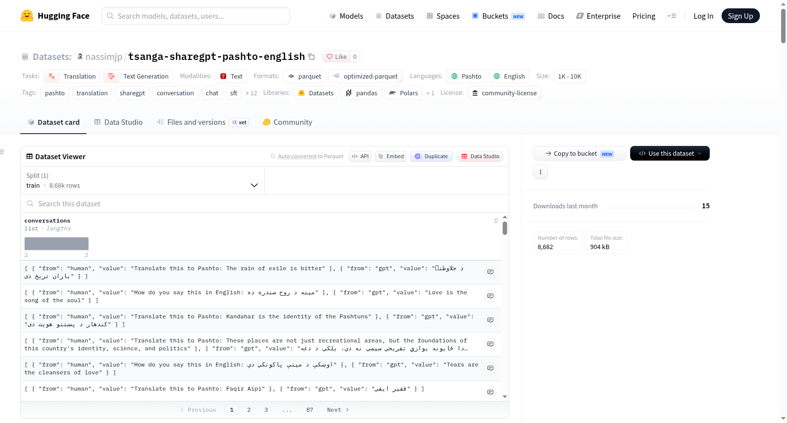 nassimjp/tsanga-sharegpt-pashto-english 数据集图片