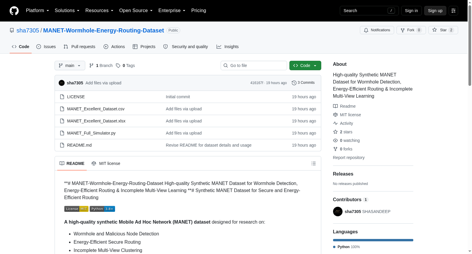 MANET-Wormhole-Energy-Routing-Dataset 数据集图片
