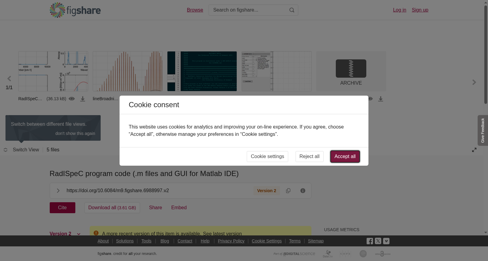 RadISpeC program code (.m files and GUI for Matlab IDE) 数据集图片