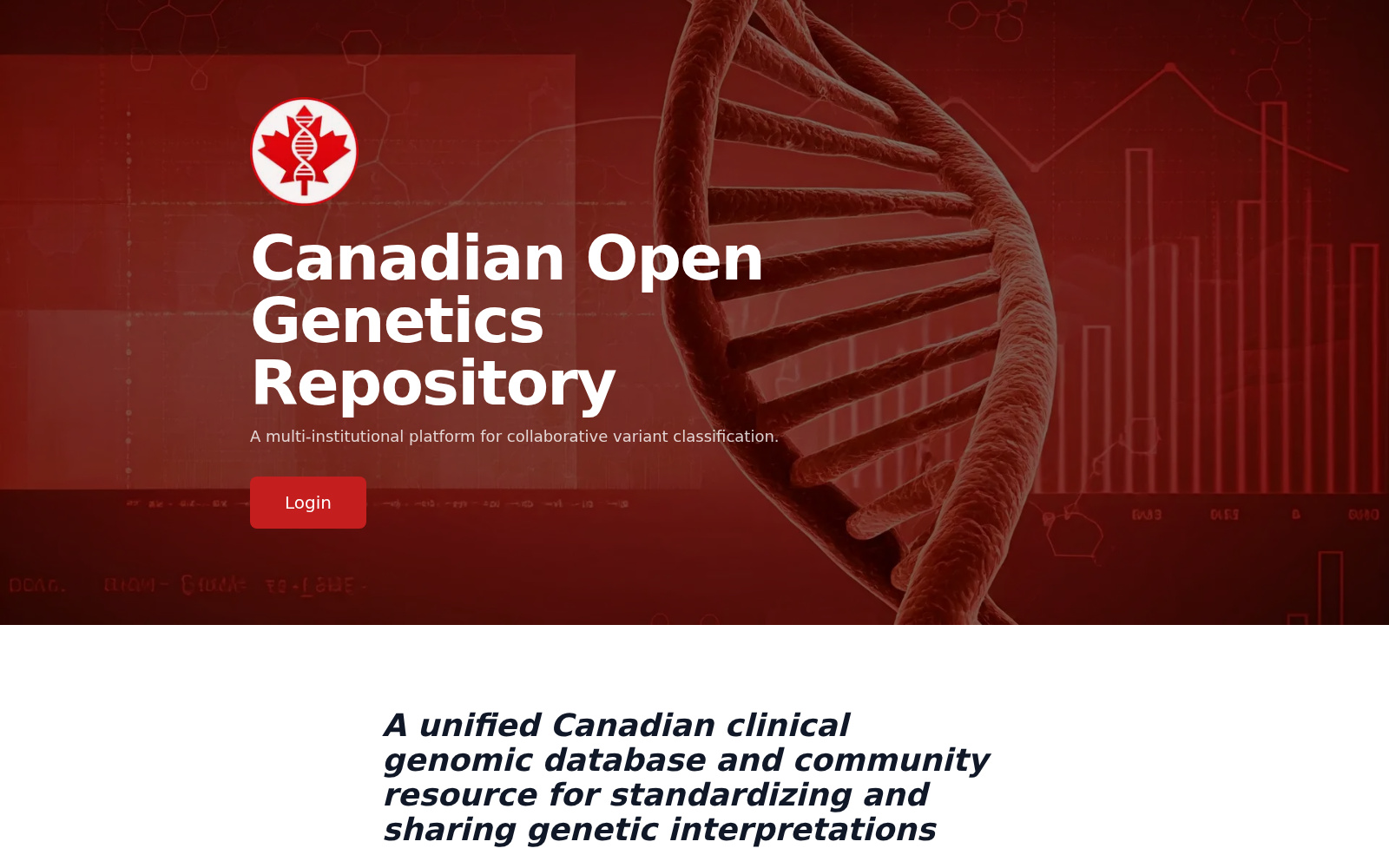 Canadian Open Genetics Repository 数据集图片