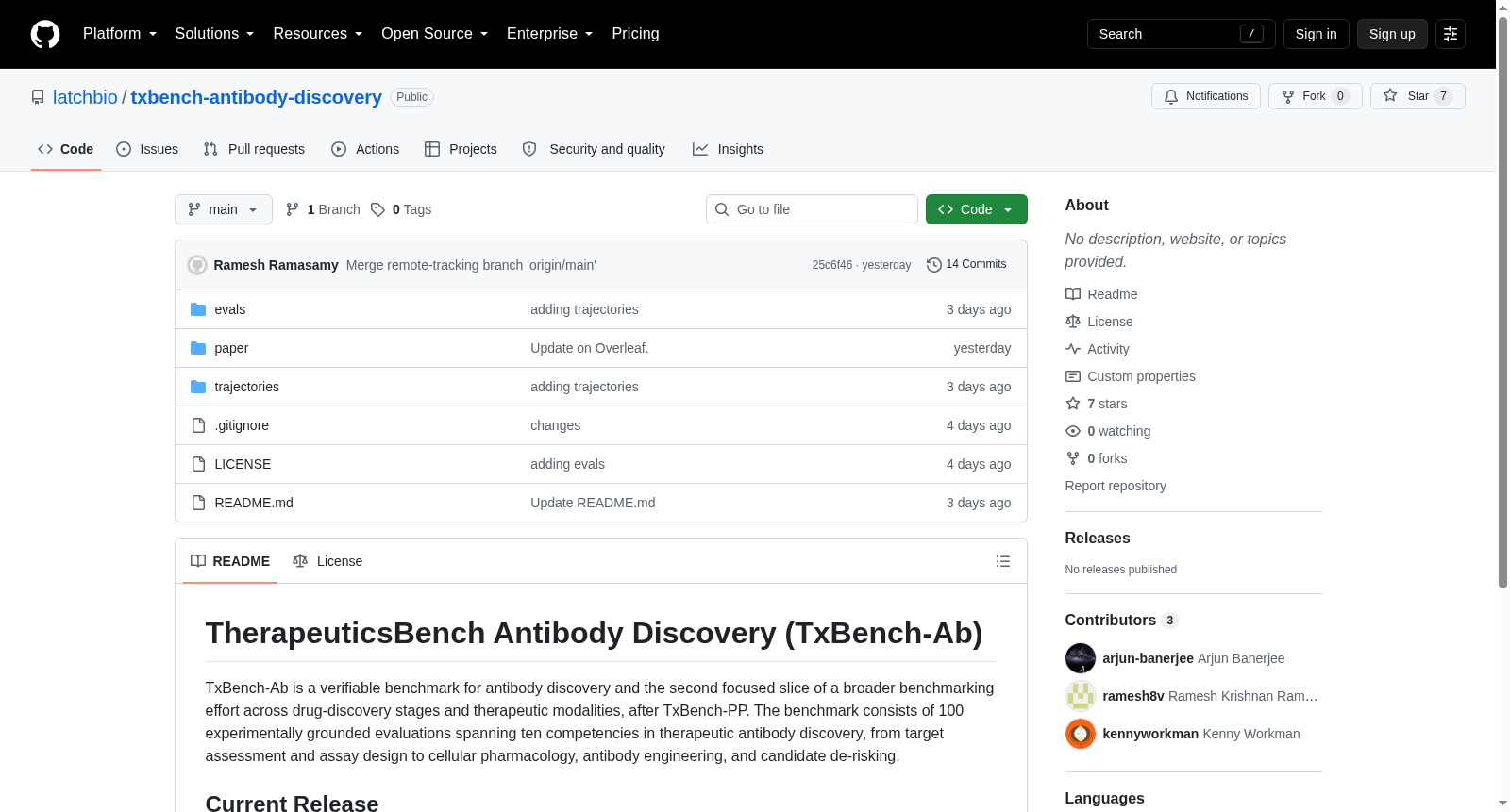 TxBench-Ab (TherapeuticsBench Antibody Discovery) 数据集图片