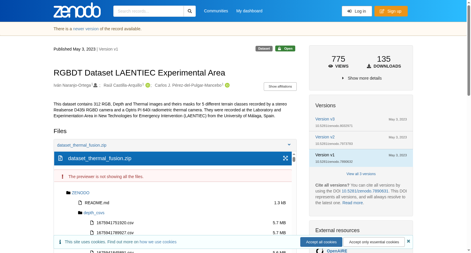 RGBDT Dataset LAENTIEC Experimental Area 数据集图片