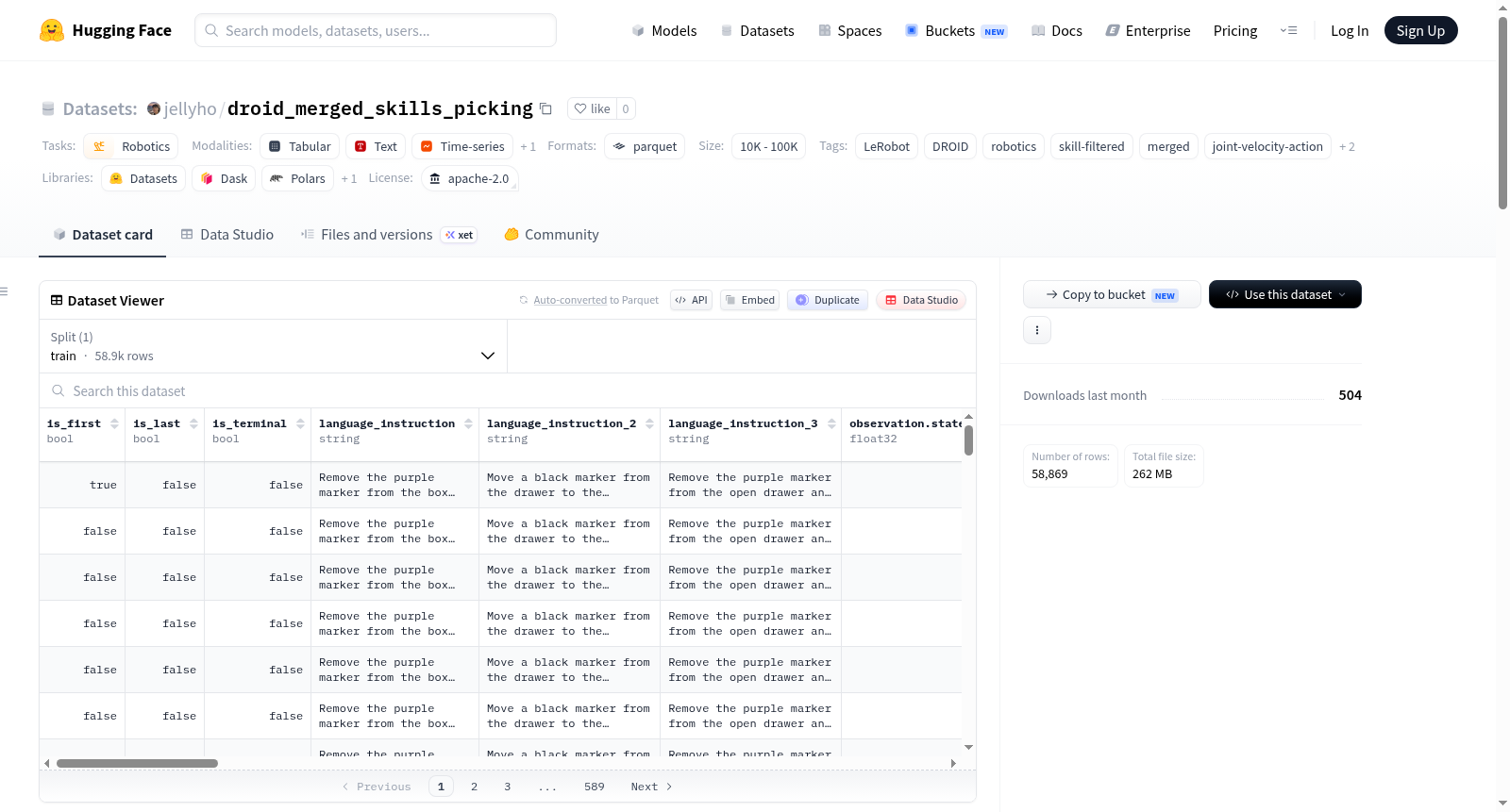 jellyho/droid_merged_skills_picking 数据集图片