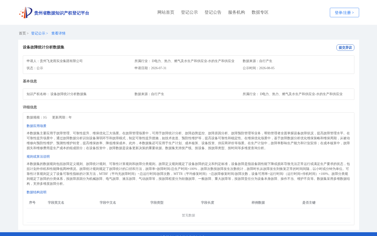设备故障统计分析数据集 数据集图片