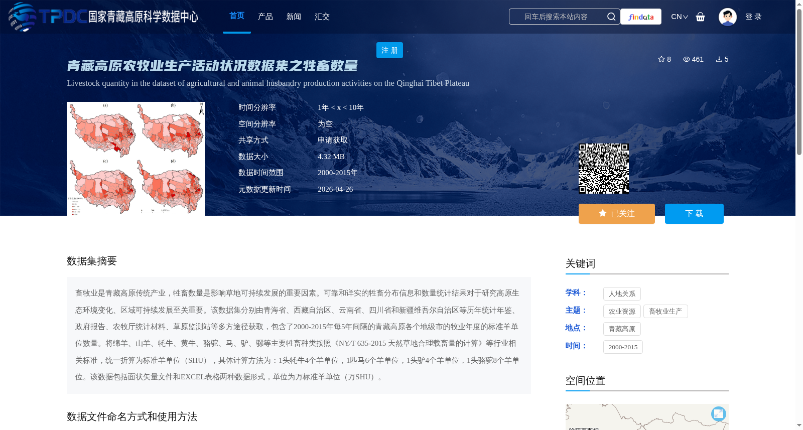 青藏高原农牧业生产活动状况数据集之牲畜数量 数据集图片