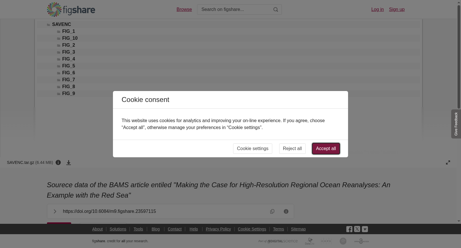 <em>Sourece data of the BAMS article entiled "Making the Case for High-Resolution Regional Ocean Reanalyses: An Example with the Red Sea"</em> 数据集图片