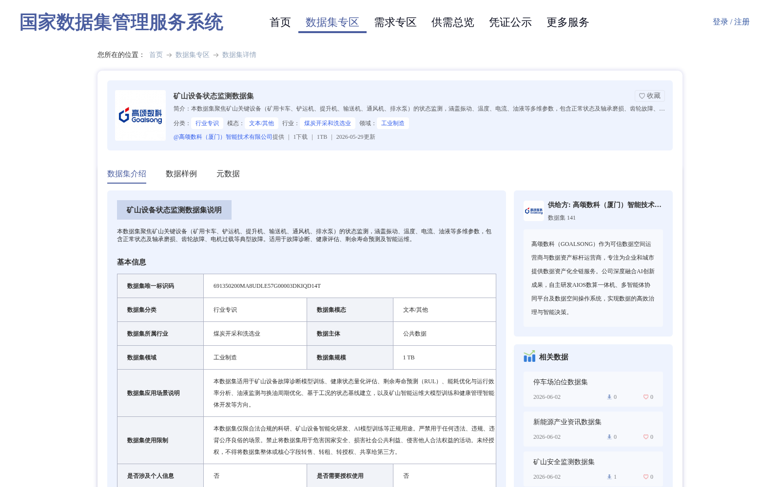 矿山设备状态监测数据集 数据集图片
