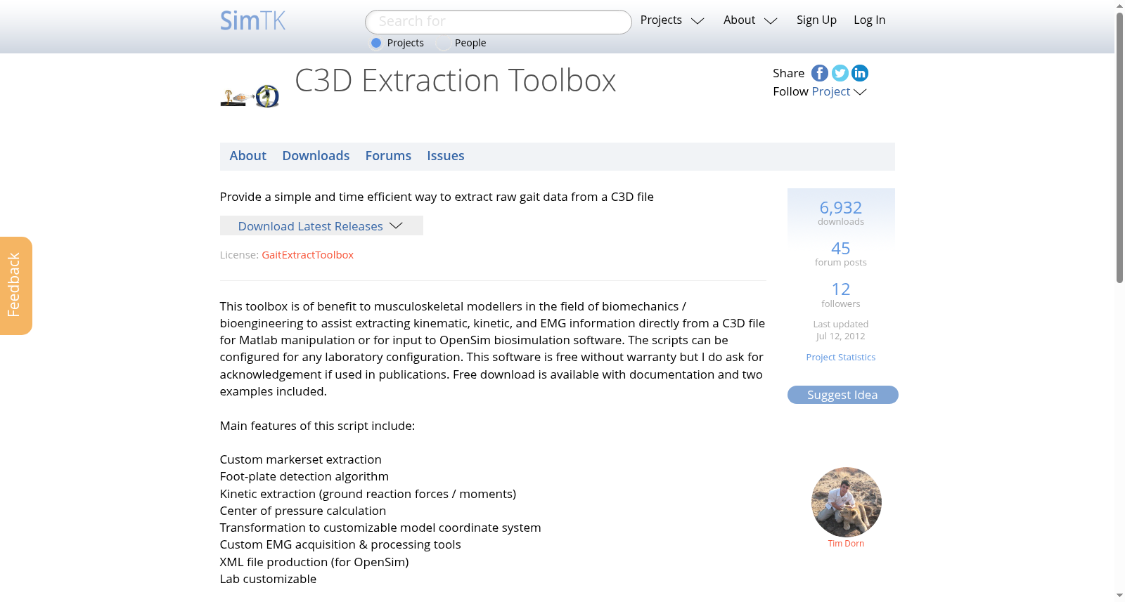 C3D Extraction Toolbox 数据集图片