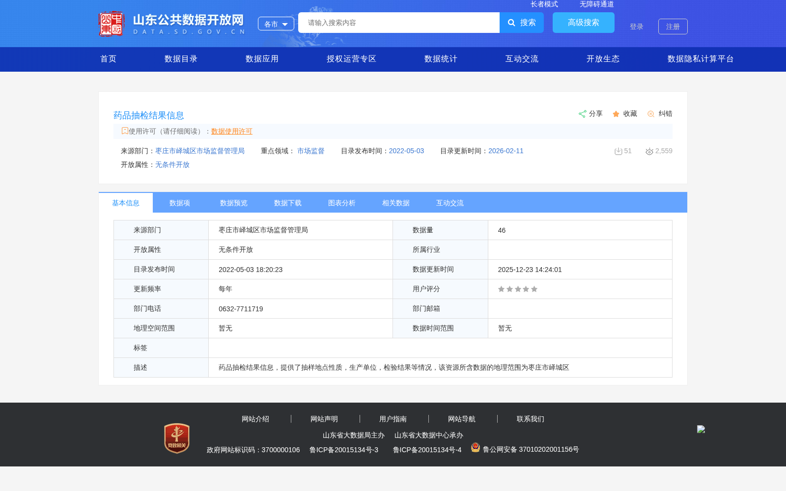药品抽检结果信息 数据集图片