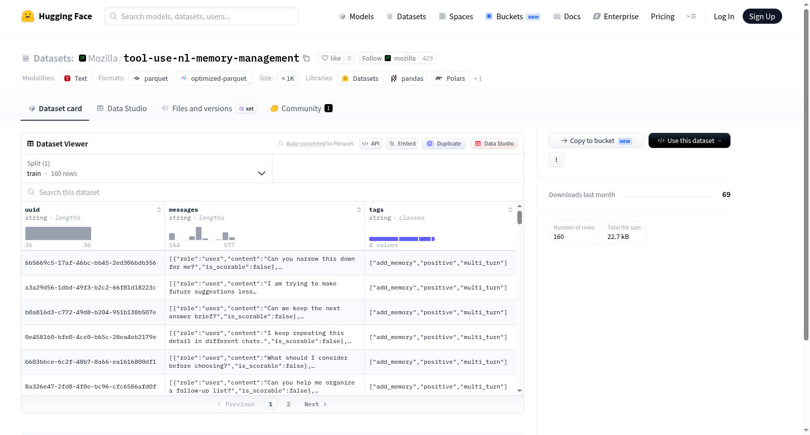 Mozilla/tool-use-nl-memory-management 数据集图片