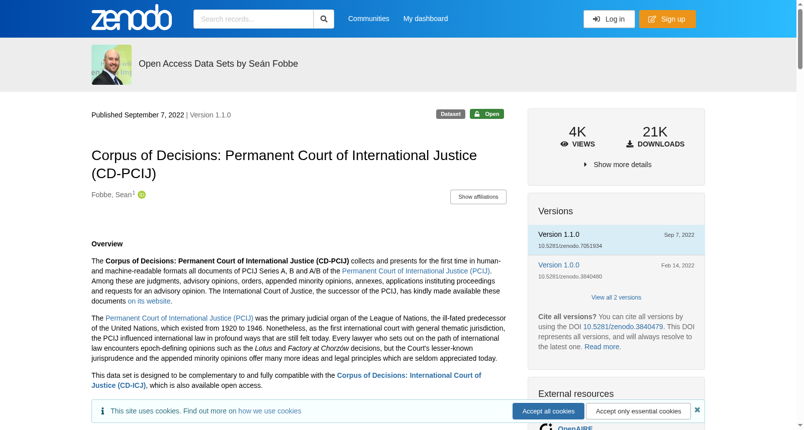 Corpus of Decisions: Permanent Court of International Justice (CD-PCIJ) 数据集图片