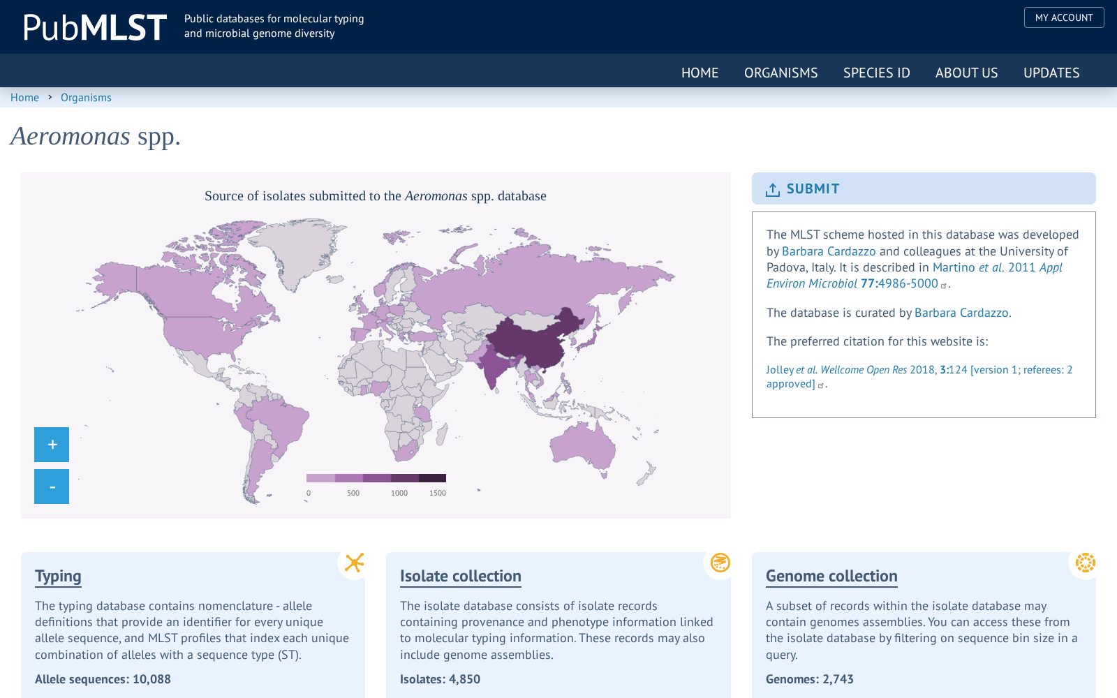 Aeromonas MLST Databases 数据集图片