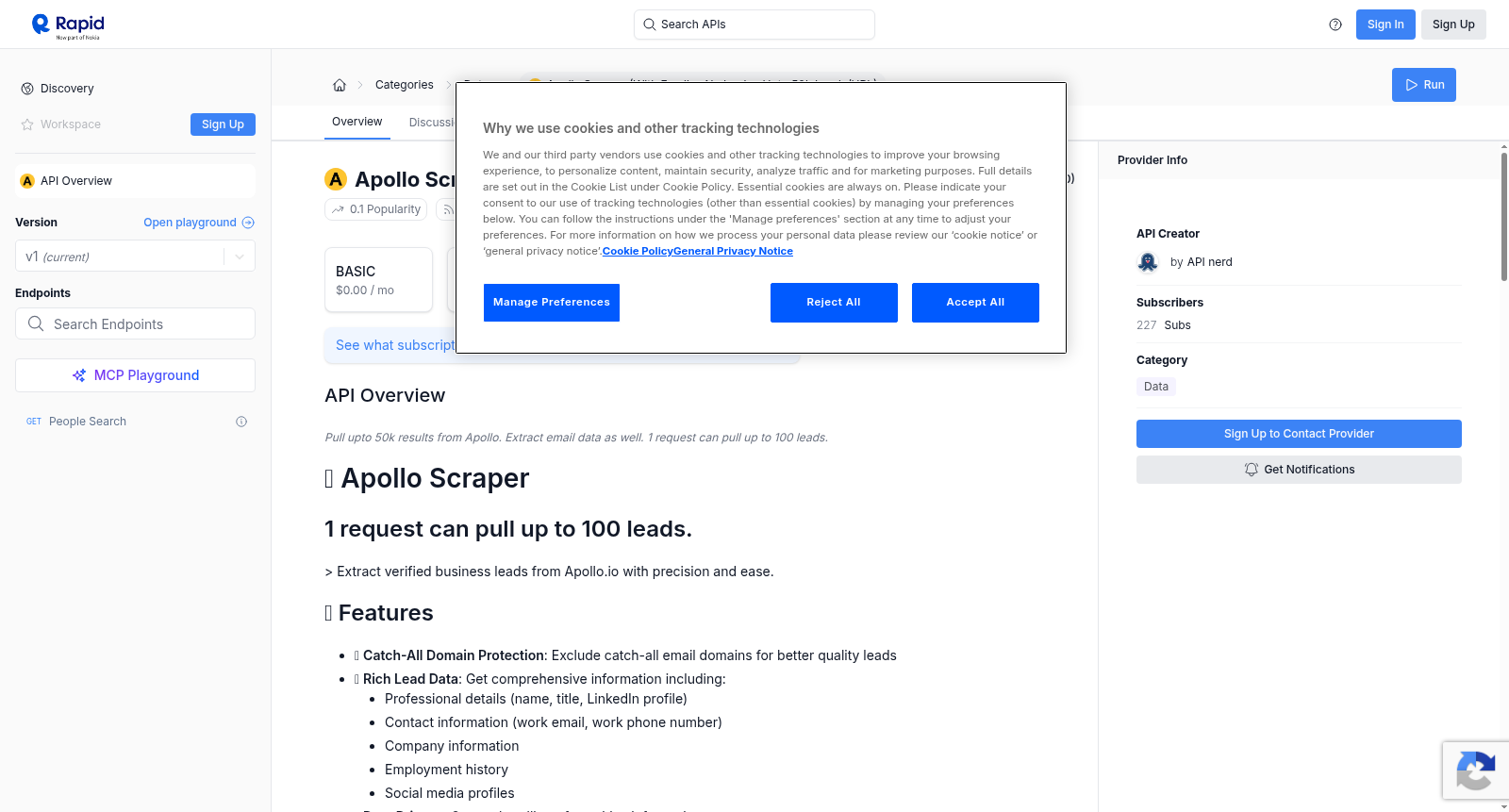 Apollo Scraper (with emails . no login . upto 50k leads/URL) 数据集图片