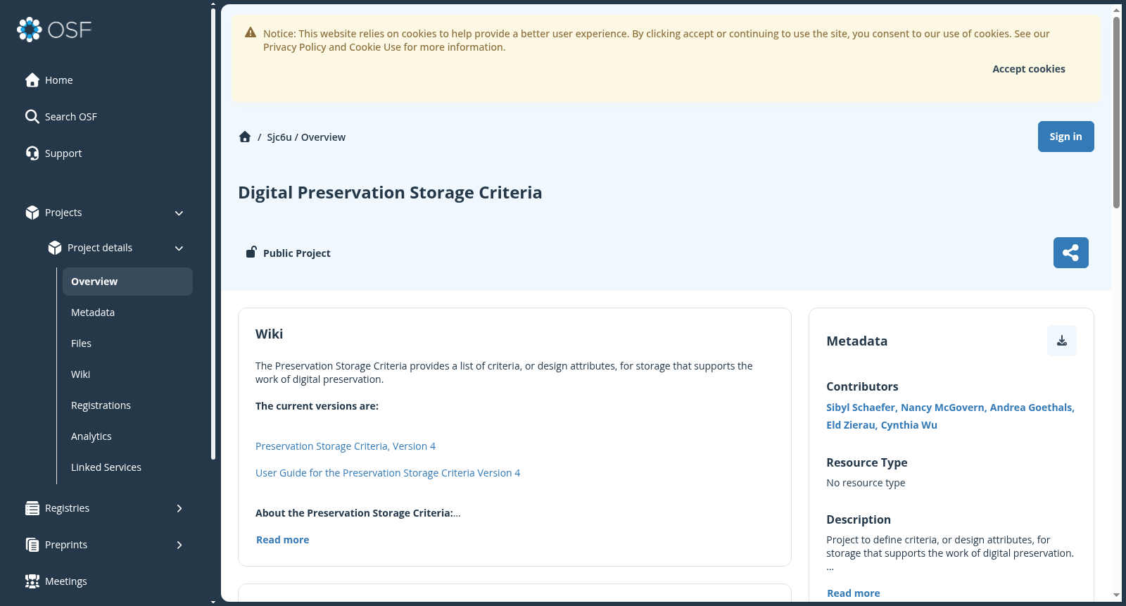 Digital Preservation Storage Criteria 数据集图片