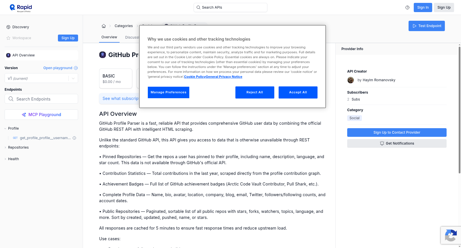 GitHub Profile Parser 数据集图片