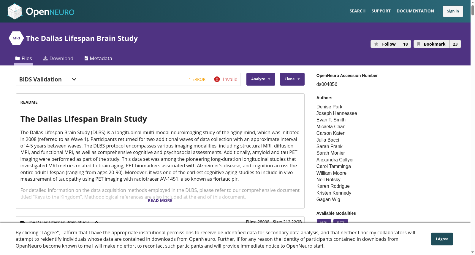 The Dallas Lifespan Brain Study 数据集图片