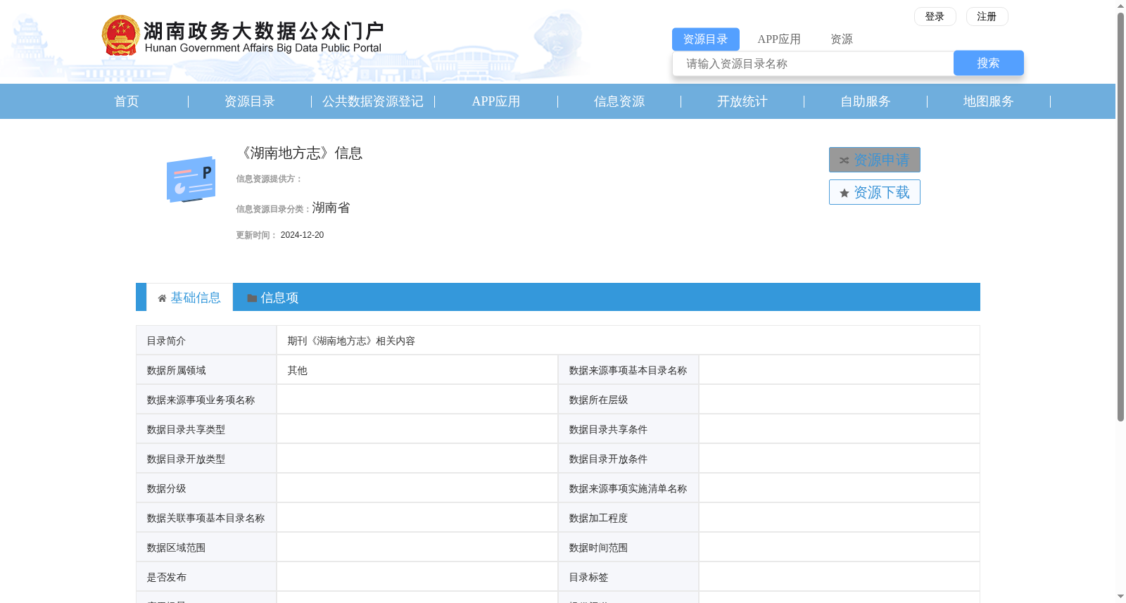 《湖南地方志》信息 数据集图片