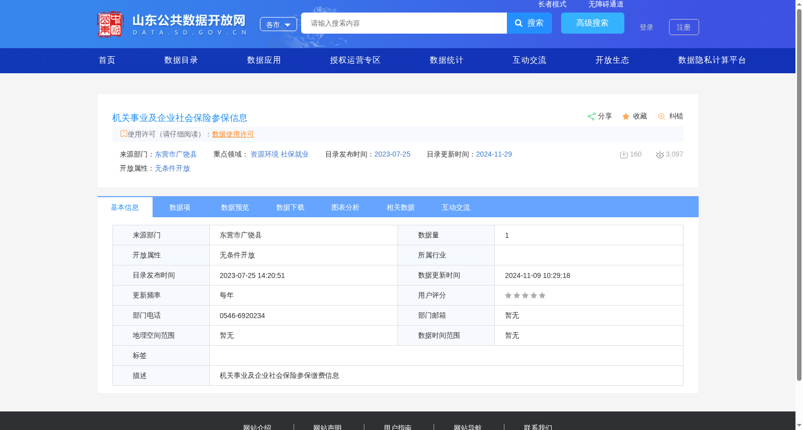 机关事业及企业社会保险参保信息 数据集图片