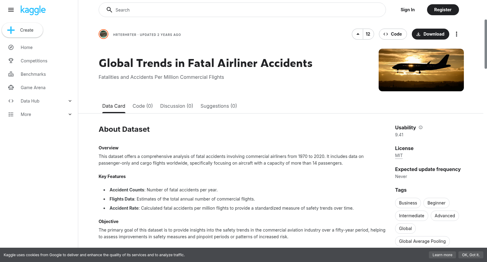 Global Trends in Fatal Airliner Accidents 数据集图片