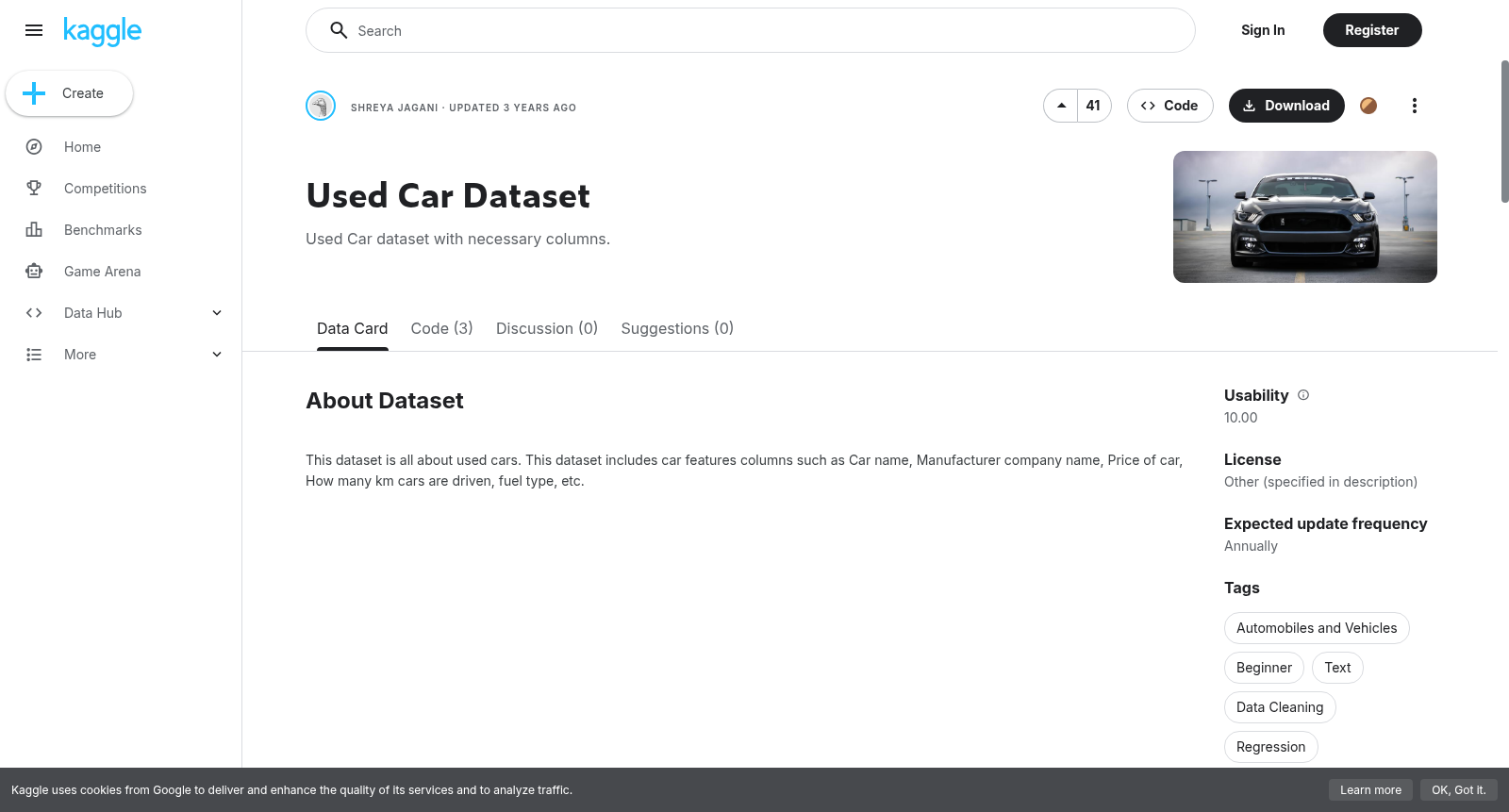 Used Car Dataset 数据集图片